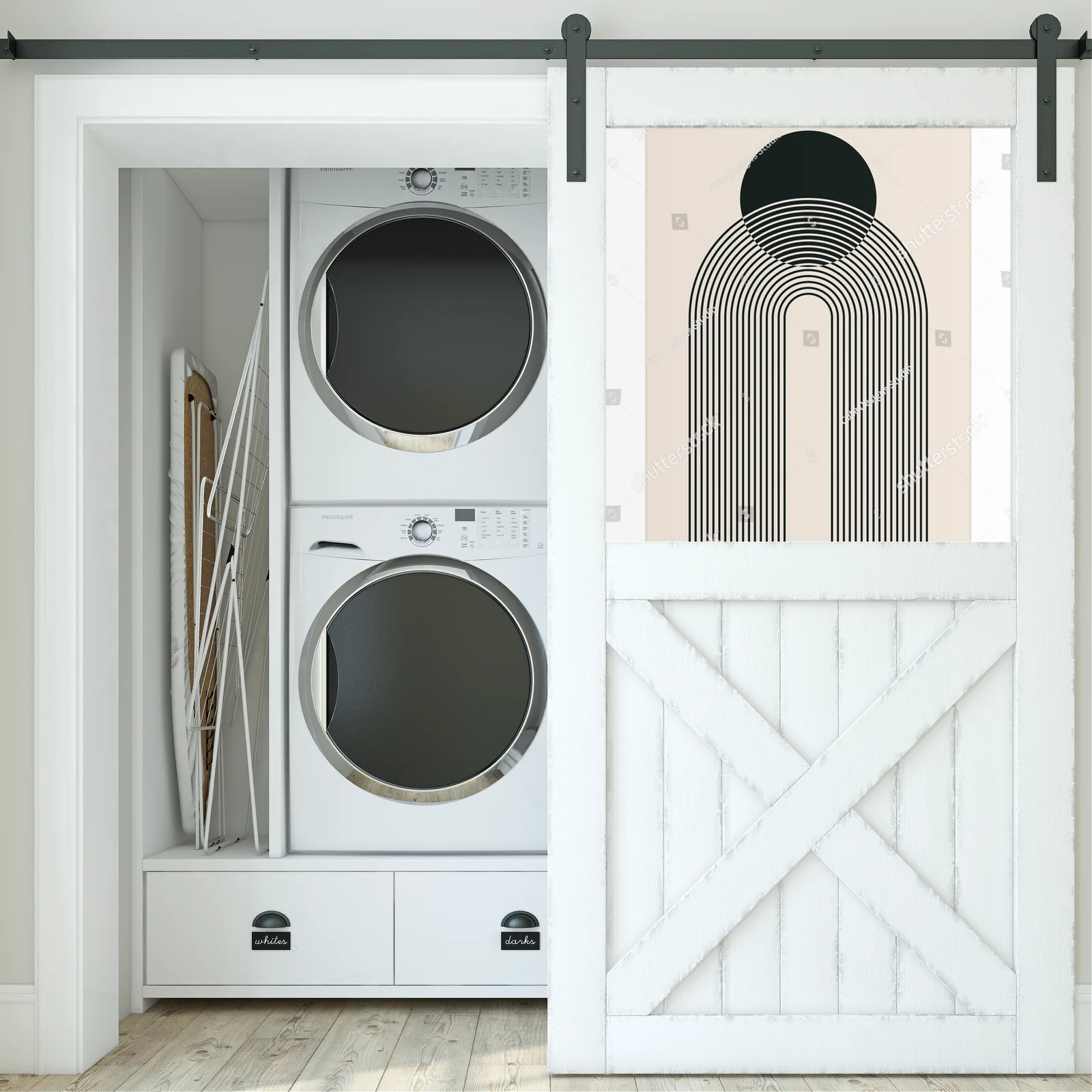 Geometryczne kształty w pastelowym stylu hipsterskim