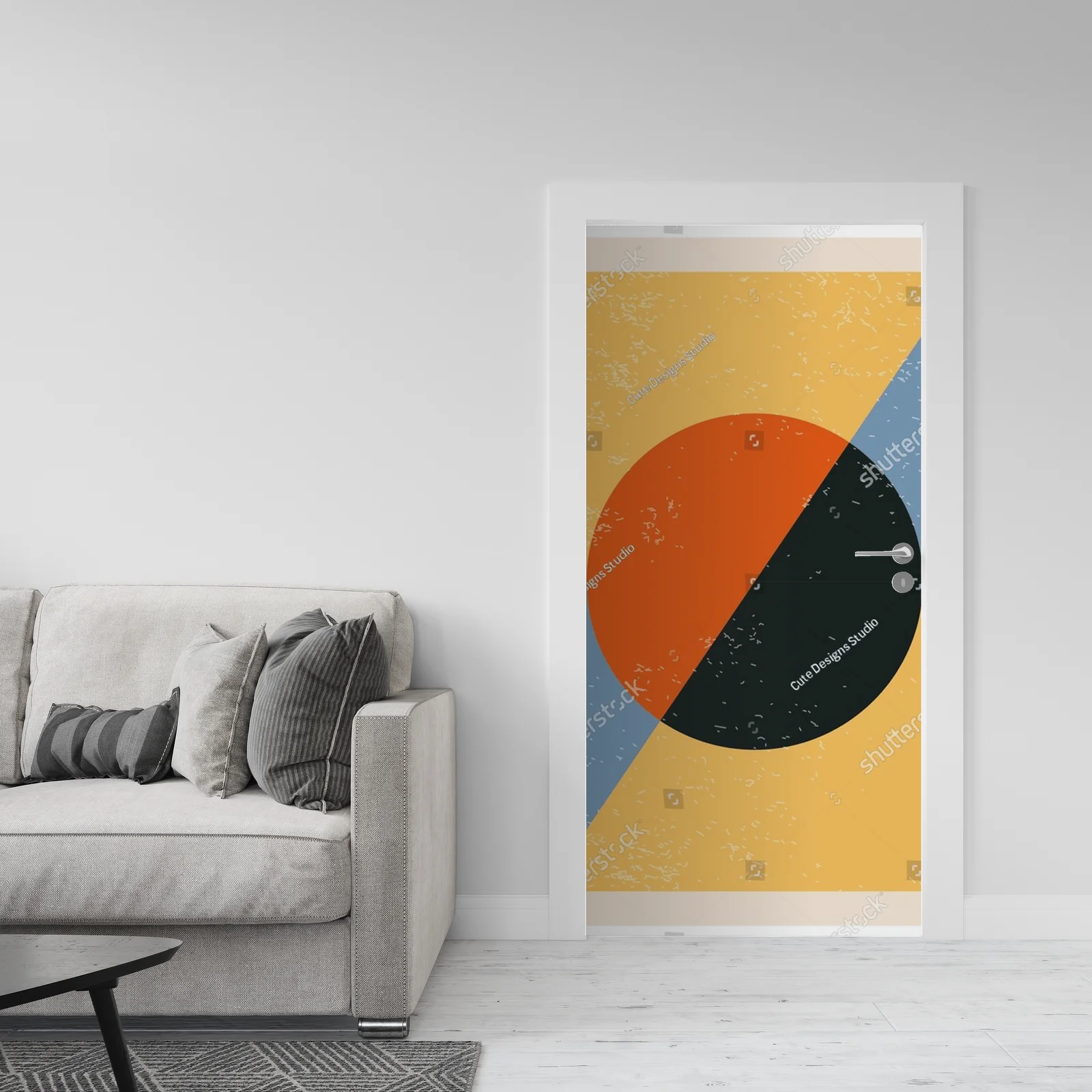 Geometryczne inspiracje w miodowych tonacjach