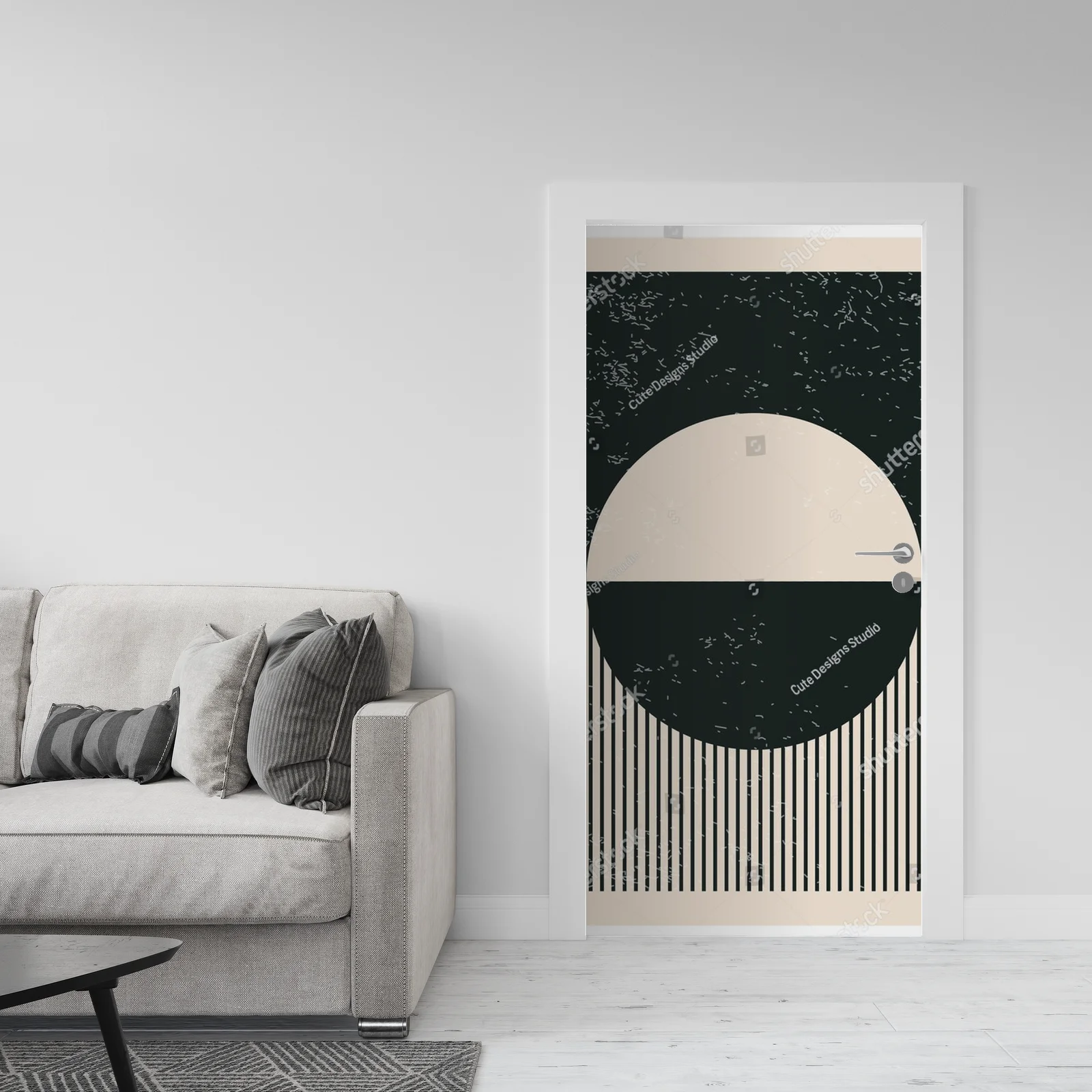 Nowoczesne geometryczne kształty w eleganckiej kolorystyce