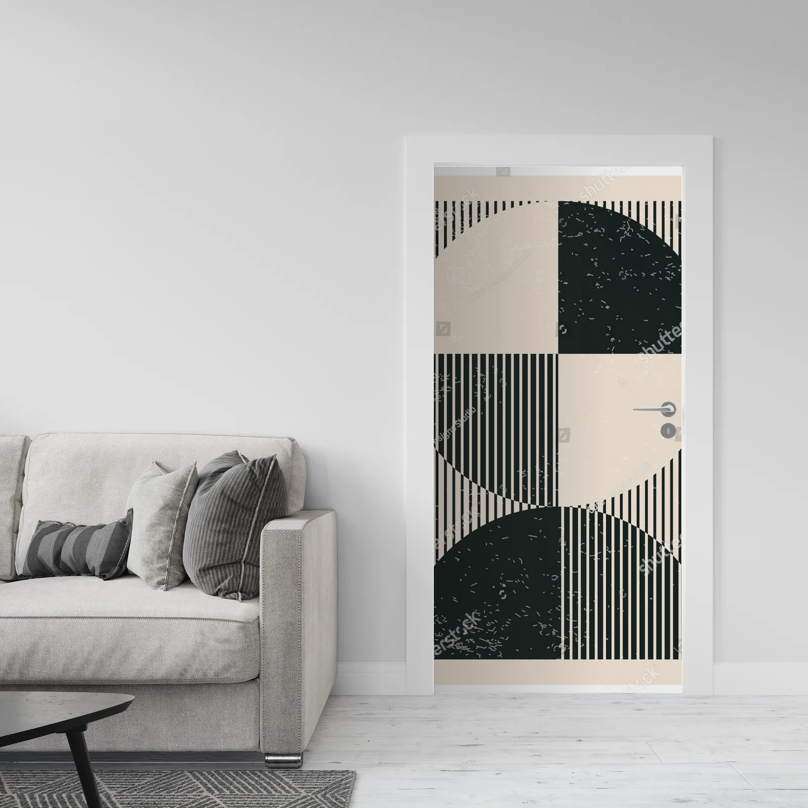 Geometryczne kształty w modernistycznym stylu