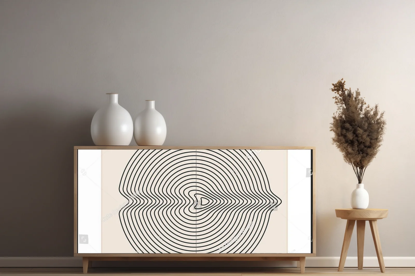 Geometryczna elegancja w pastelowych odcieniach