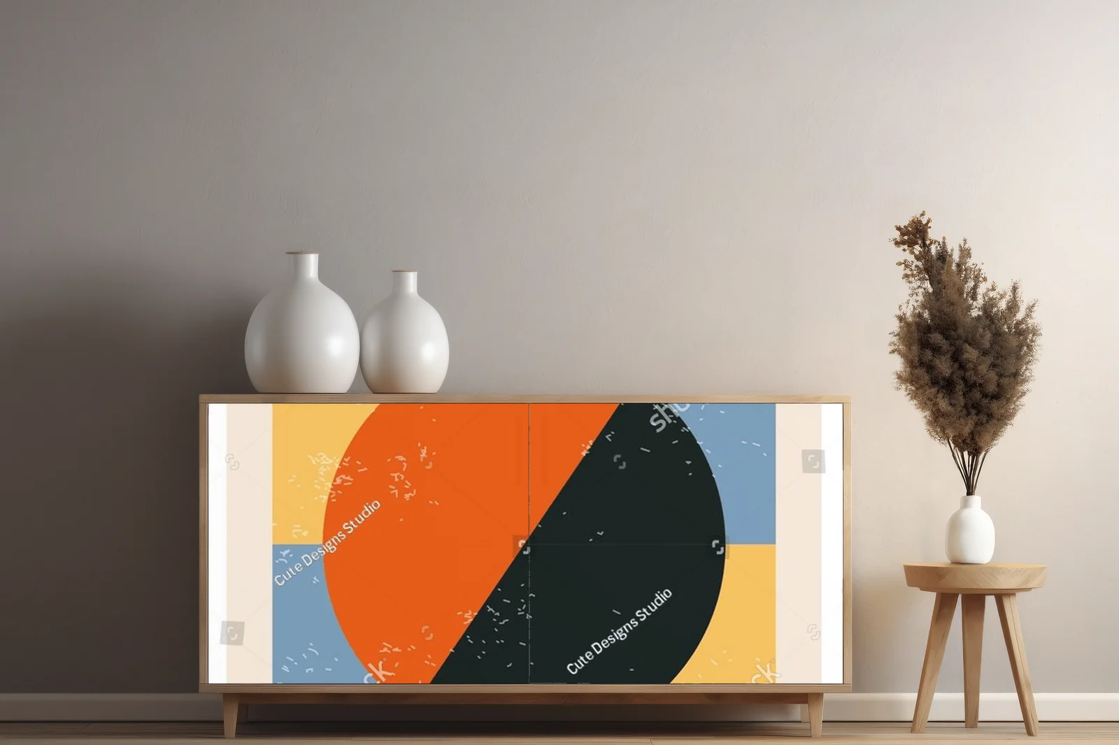 Geometryczne inspiracje w miodowych tonacjach
